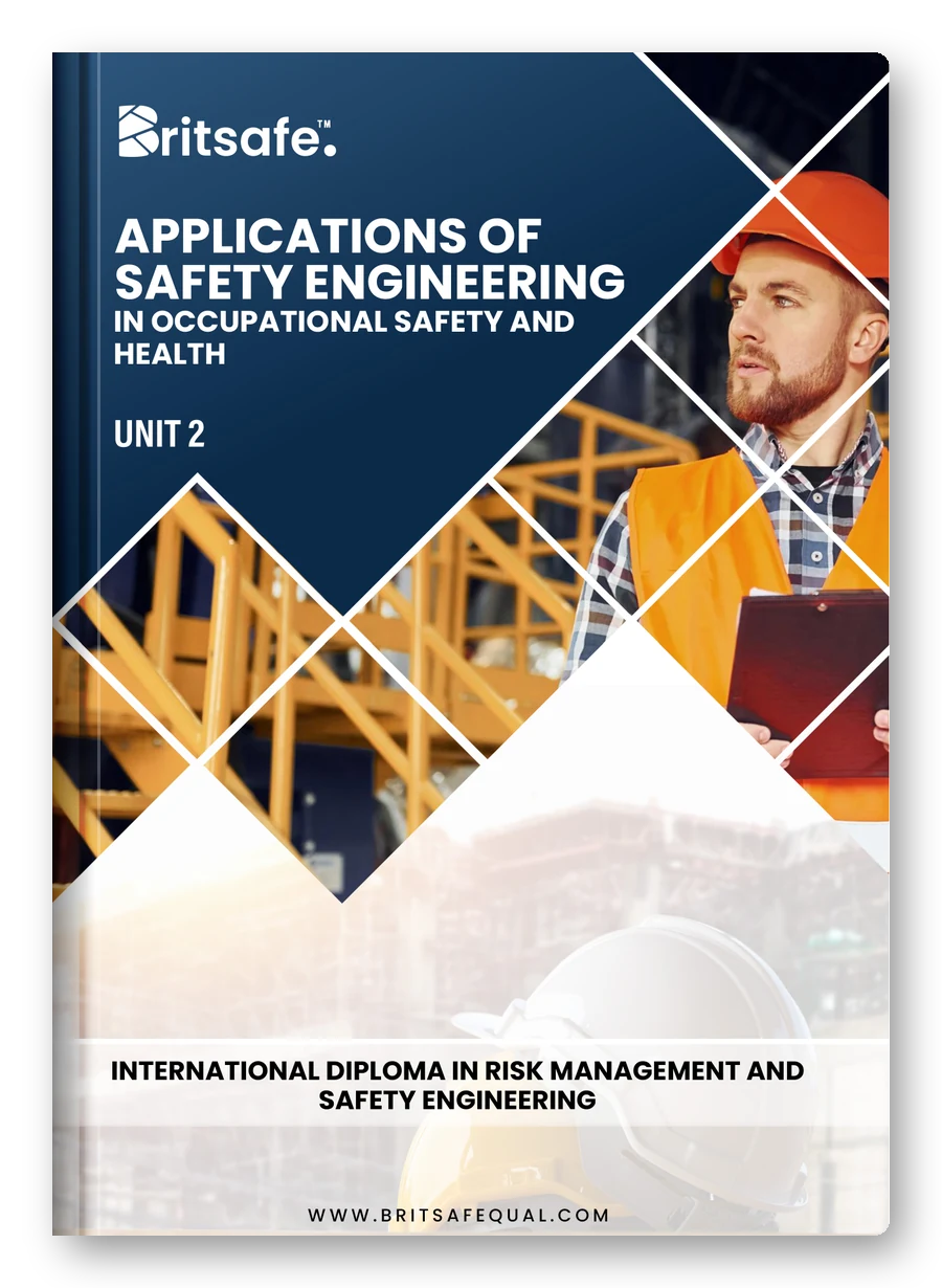 Unit 2 course book cover, Applications of Safety Engineering in Occupational Safety and Health